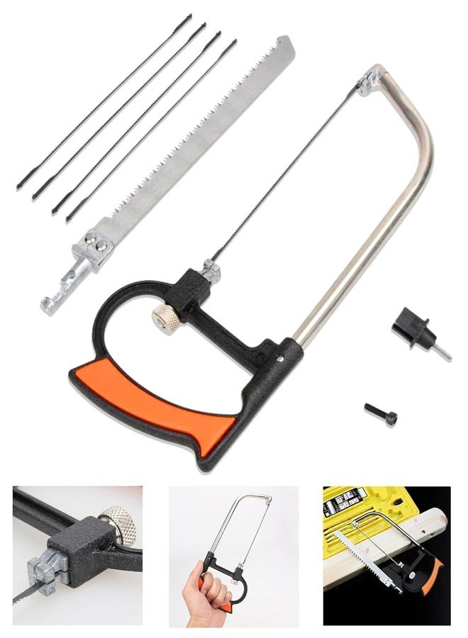 NIKTION 7 In 1 DIY Hand Saw Multi-Purpose Small Hacksaw Frame With Hack saw Bar Model Steel Saw Woodworking Jigsaw Devil Saw - Image 2